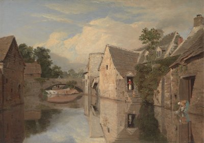 Cottage vicino a un Fiume da William Linton