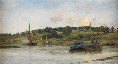 Chiatte sul Medway, 1977 da William Lionel Wyllie