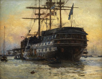 HMS Warspite da William Lionel Wyllie