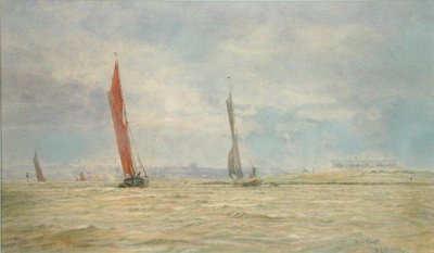 Forte di Hoo, fiume Medway da William Lionel Wyllie