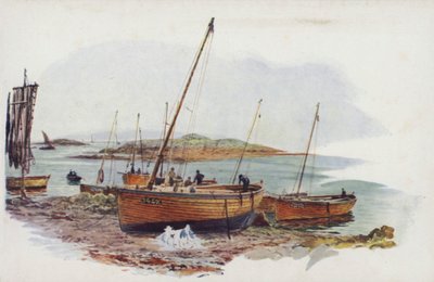 Skiff da Aringhe di Loch Fyne a Tarbet da William Lionel Wyllie