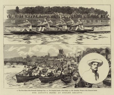 Note del nostro artista alla regata di Henley da William Lionel Wyllie