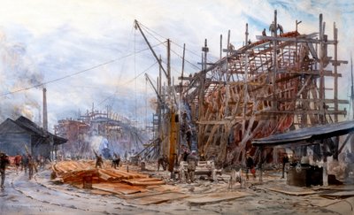 Cantiere navale Point House da William Lionel Wyllie