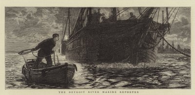 Il reporter marino del fiume Detroit da William Lionel Wyllie