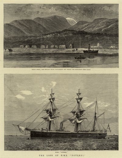 La perdita di H M S Doterel da William Lionel Wyllie