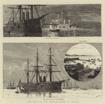 La visita della flotta britannica a Trieste da William Lionel Wyllie