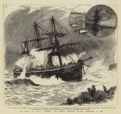 Il naufragio della HMS Phoenix al largo dell