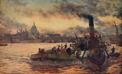 Traino oltre la città, c1870-1880, c1915 da William Lionel Wyllie