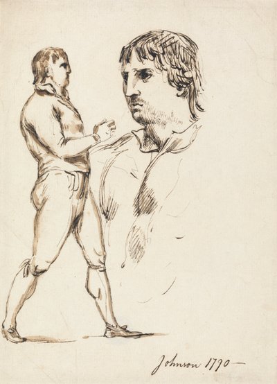 Ritratto del pugile Johnson da William Lock Ii
