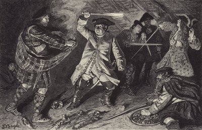 Combattimento nella locanda al Clachan di Aberfoil da William Lockhart Bogle