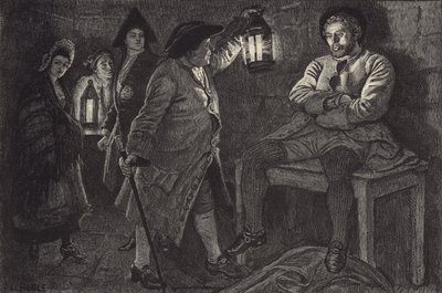 Il Bailie scopre Rob Roy nella prigione da William Lockhart Bogle