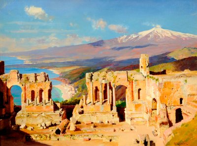 Teatro Greco, Taormina, Sicilia da William Logsdail