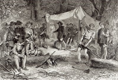 Il primo giorno a Jamestown, 14 maggio 1607, da 