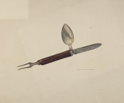Set di posate, c. 1941 da William Ludwig