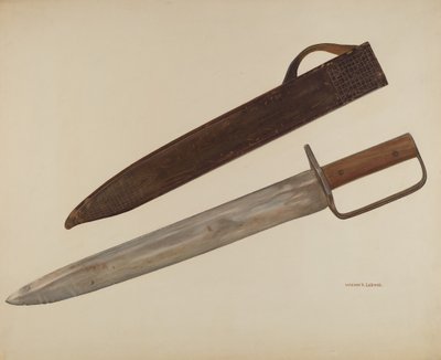Coltello da trincea e fodero, c. 1941 da William Ludwig