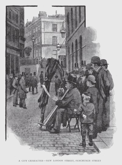 Un personaggio della città, New London Street, Fenchurch Street da William Luker