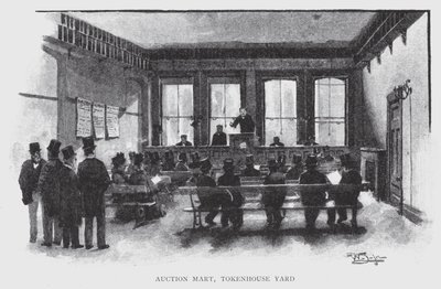 Auction Mart, Tokenhouse Yard da William Luker