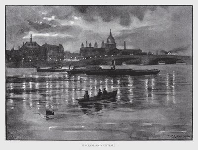 Blackfriars, al crepuscolo da William Luker