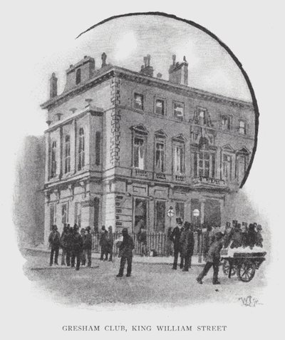 Gresham Club, King William Street da William Luker