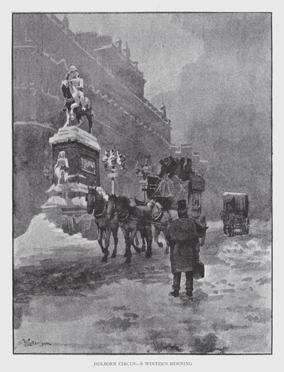 Holborn Circus, una mattina d