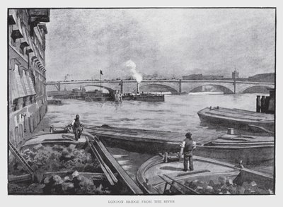 London Bridge per il fiume da William Luker