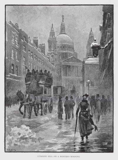 Ludgate Hill in una mattina d