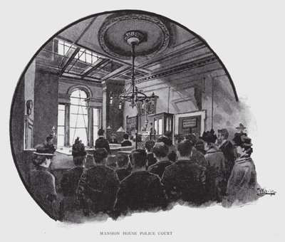 Tribunale di polizia di Mansion House da William Luker