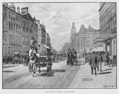 New Bridge Street, Blackfriars da William Luker