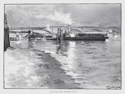 Old Swan Pier, Thames Street da William Luker