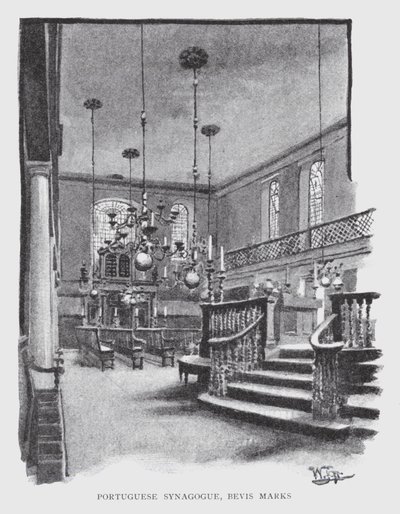 Sinagoga portoghese, Bevis Marks da William Luker