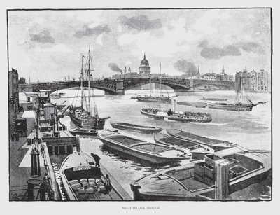 Southwark Bridge da William Luker