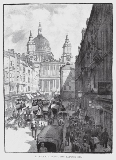 Cattedrale di San Paolo da Ludgate Hill da William Luker