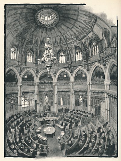 La Guildhall - Sala del Consiglio, 1891 da William Luker