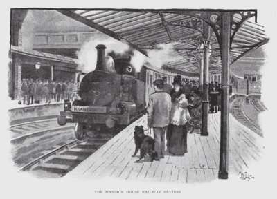 Stazione ferroviaria di Mansion House da William Luker