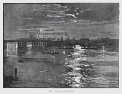 Il Tamigi a Southwark da William Luker