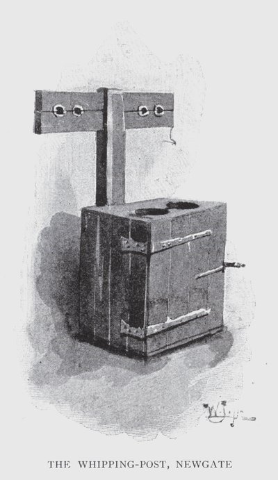 Il palo della fustigazione, Newgate da William Luker