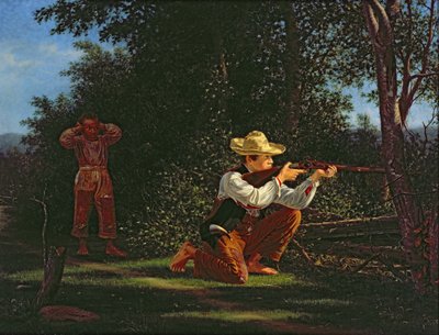 Disegno di una perlina su una marmotta (olio su tela) da William M Davis
