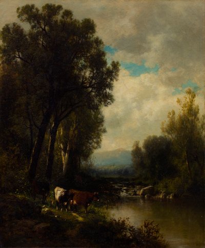 Bovini sul fiume da William M. Hart