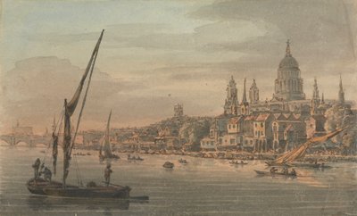 La città e San Paolo dalla riva sud da William Marlow