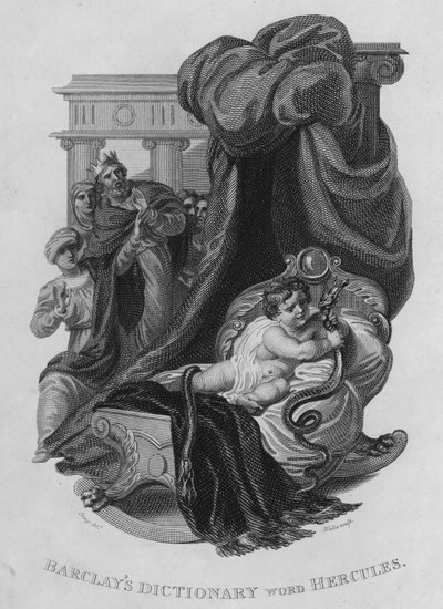 Dizionario di Barclay, parola: Ercole (incisione) da William Marshall (after) Craig