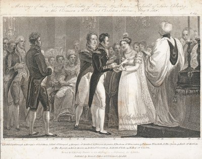 Matrimonio della principessa Charlotte da William Marshall (after) Craig