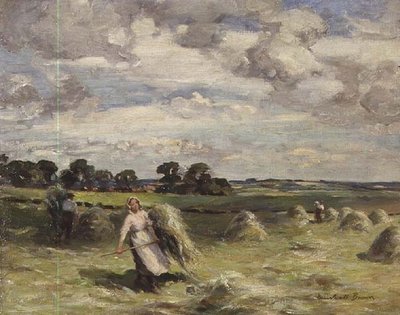 Raccolta vicino a Salroun, East Lothian da William Marshall Brown