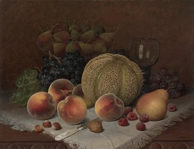 Natura Morta con Melone, c.1880 da William Mason Brown