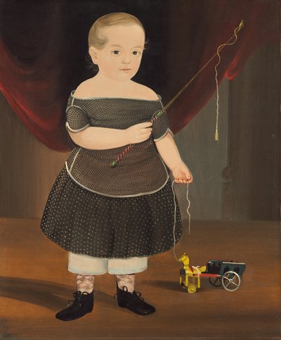 Ragazzo con cavallo giocattolo e carro da William Matthew Prior