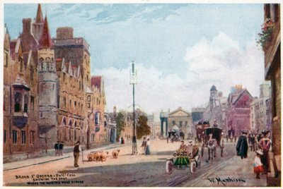 Broad St, Oxford, e Balliol College da William Matthison