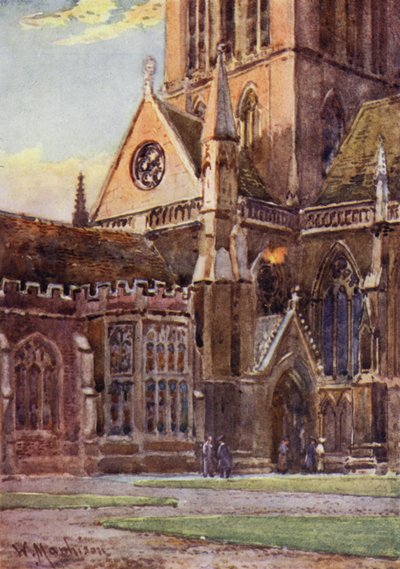 Ingresso alla cappella del St Johns College dal primo cortile da William Matthison