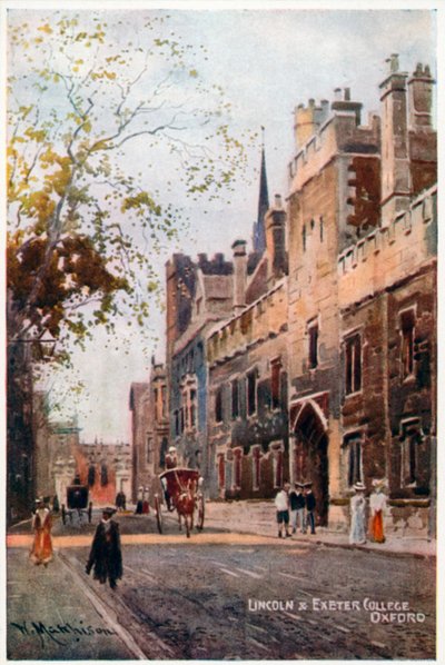 Lincoln e Exeter College da William Matthison