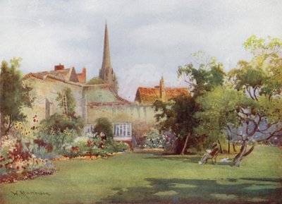 Il gelso di Milton nel giardino dei Fellows, Christs College da William Matthison