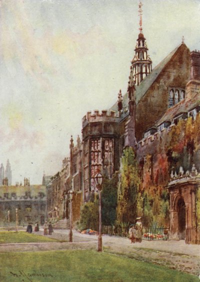 Finestra Oriel della Sala, Grande Cortile di Trinity da William Matthison