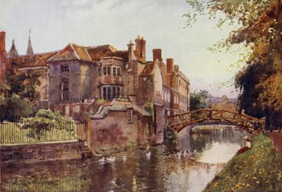 Queens College dal fronte del fiume da William Matthison